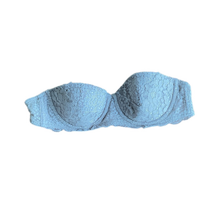 Victoria's Secret Lace Bandeau in Light Gray